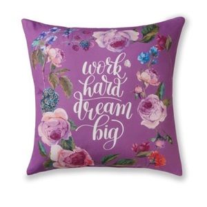 Mainstays purple throw pillow